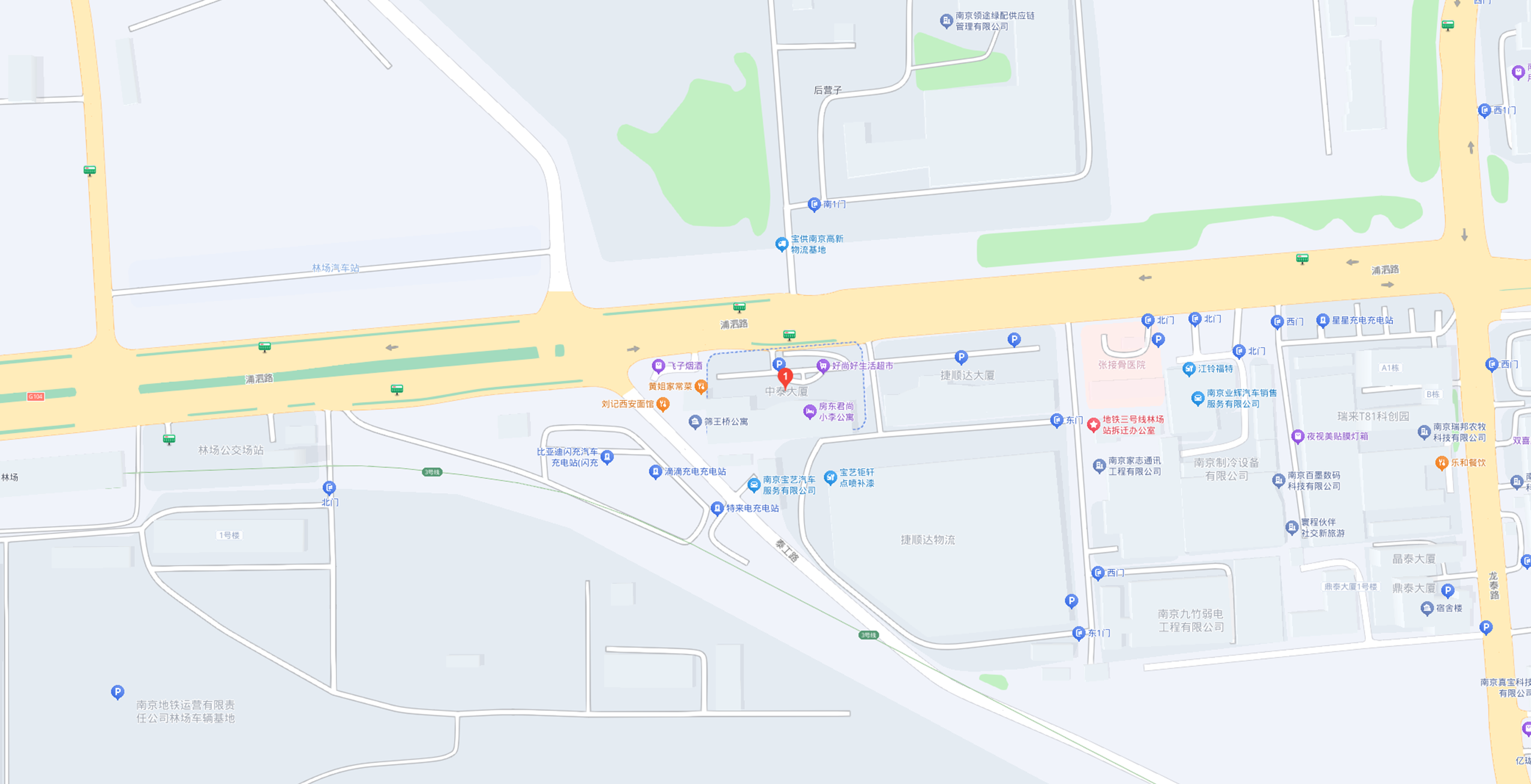 南京总部位置示意图